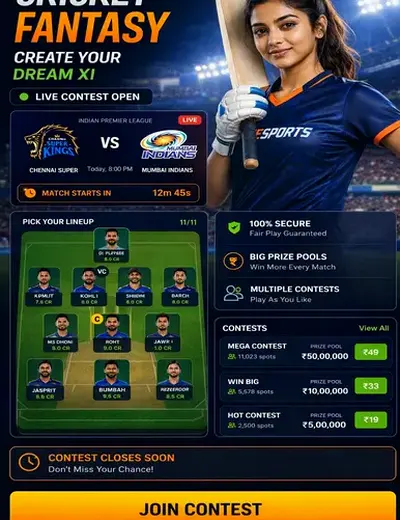 TIGRINHO777 (tigrinho 777 bet) fantasy cricket & matchday visual 3